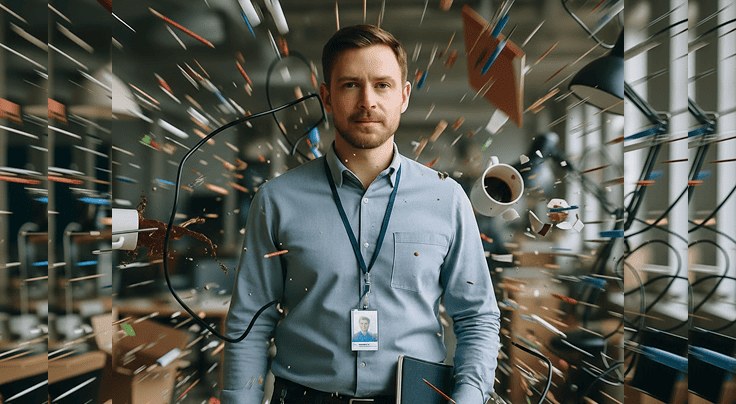 Баннер: 4 причина хаоса в обслуживании крупного офиса